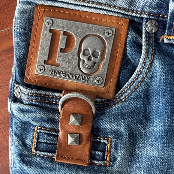 Philipp Plein Size 27 Blue Ankle Jeans for Women - Picture 3 of 6